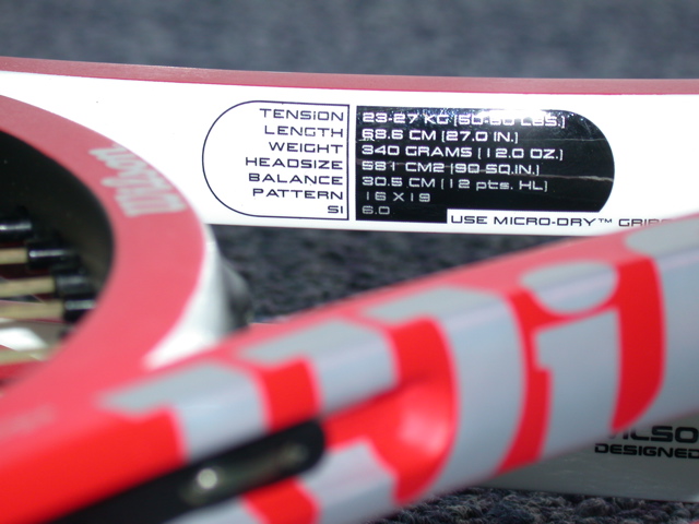 Roger Federer Wilson nSix-One Tour 90